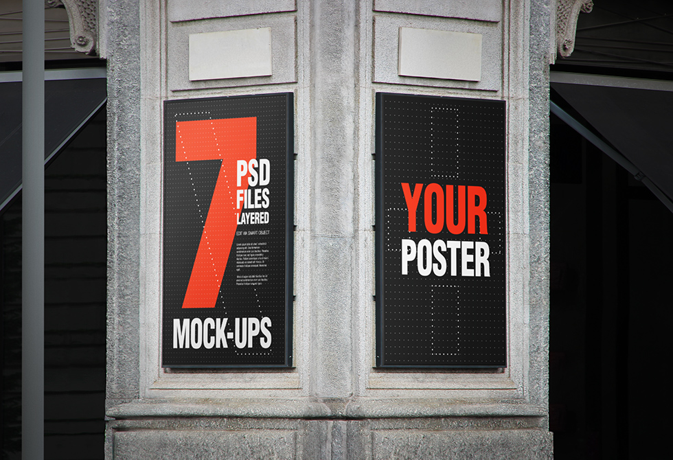 flyer-and-poster-urban-mockups-set-pack-1