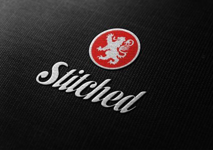 Мокап логотипа Stitched Cotton