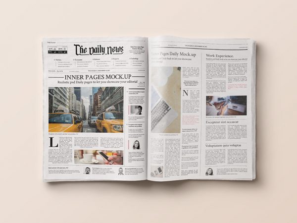 Daily News Inner Pages Mockup