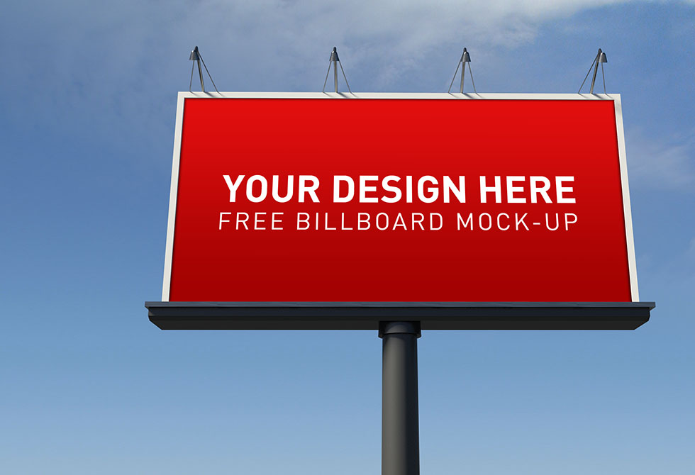 Free Billboard Mock Up Front