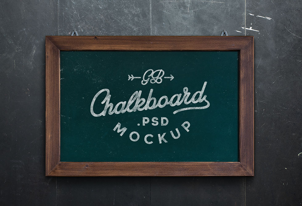 Chalkboard PSD MockUp
