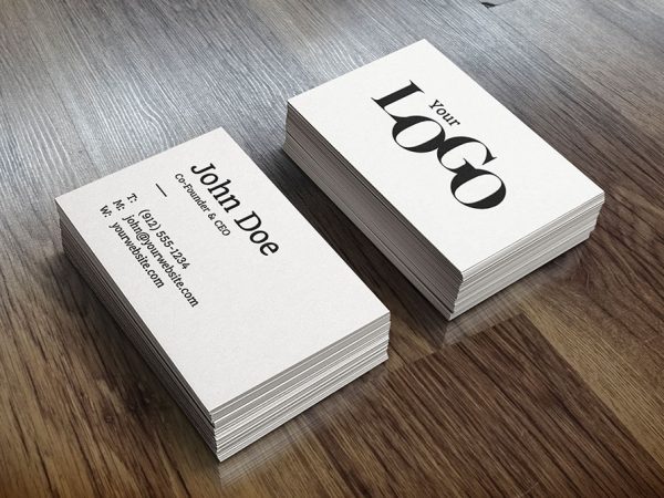 Realistic Business Card Mock-Up