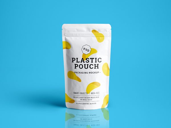 Plastic Pouch Packaging MockUp