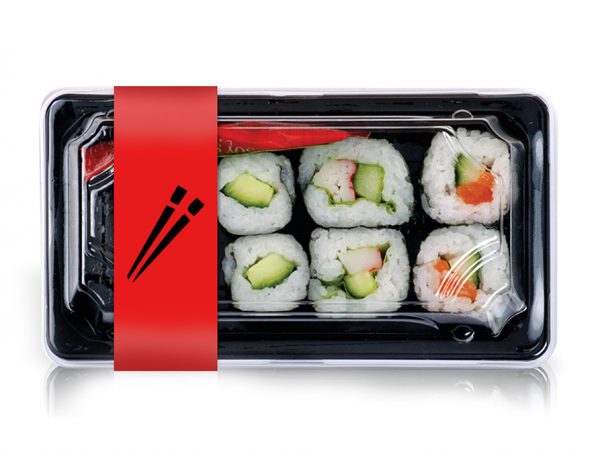 Мокап упаковки суши