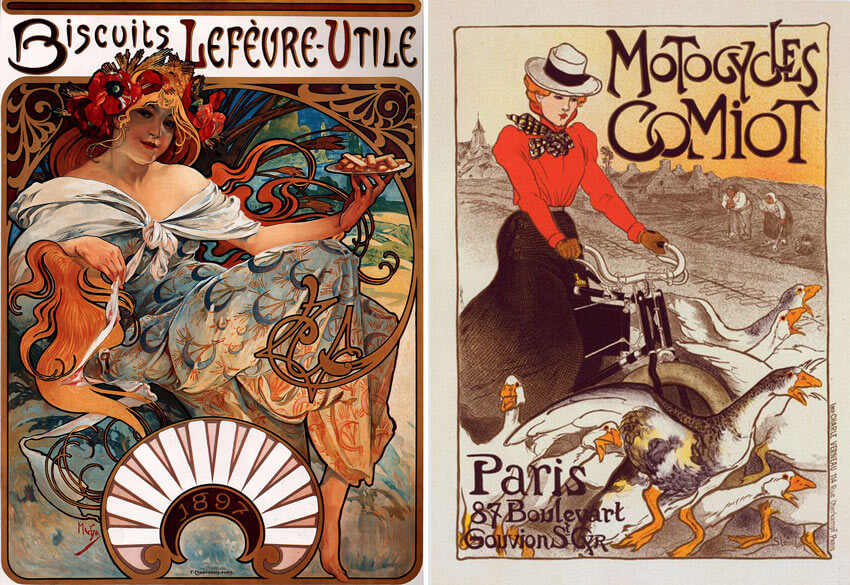 Стиль графического дизайна Art Nouveau