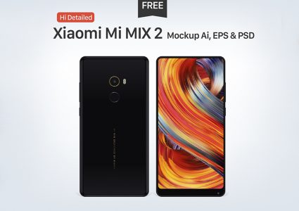 Мокап Xiaomi Mi MIX 2