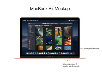 Мокап  MacBook Air
