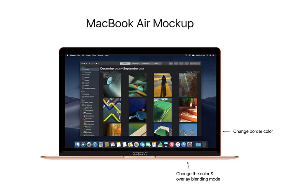 Мокап MacBook Air